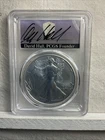 2023 $1 American Silver Eagle PCGS MS70 First Day Of Issue  David Hall Signed