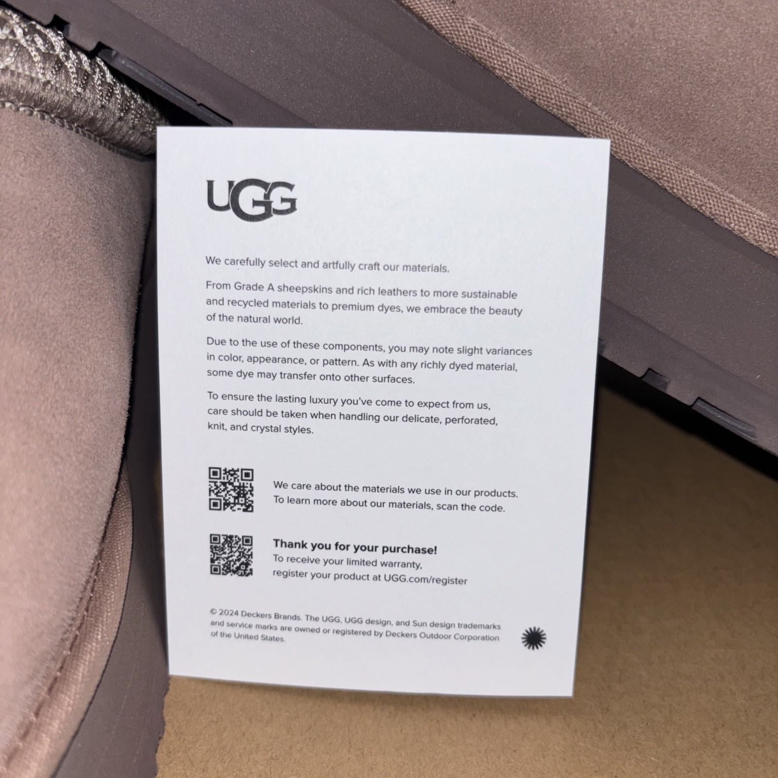 Ugg TAZZ II Mid Brown Uk 6 Brand New Full Box RRP £125 image 3