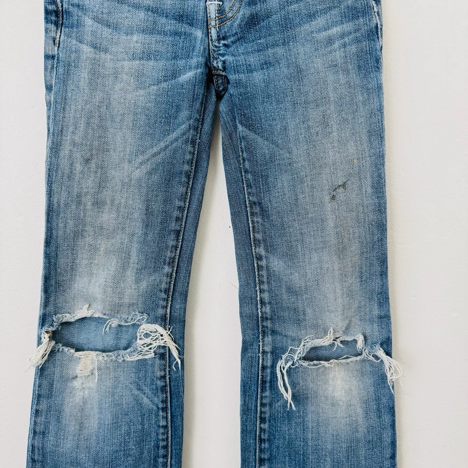 Pantalones de mezclilla azules 7 For All Mankind Bootcut para niñas talla 7 Foto 2 de 4