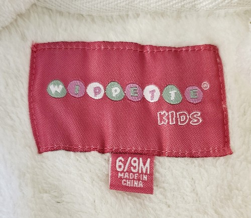 NUEVO CON ETIQUETAS Wippette Niños Brillo Polar Unicornio Sudadera con Capucha Una Pieza Crema 6-9 Mos - Imagen 5 de 7
