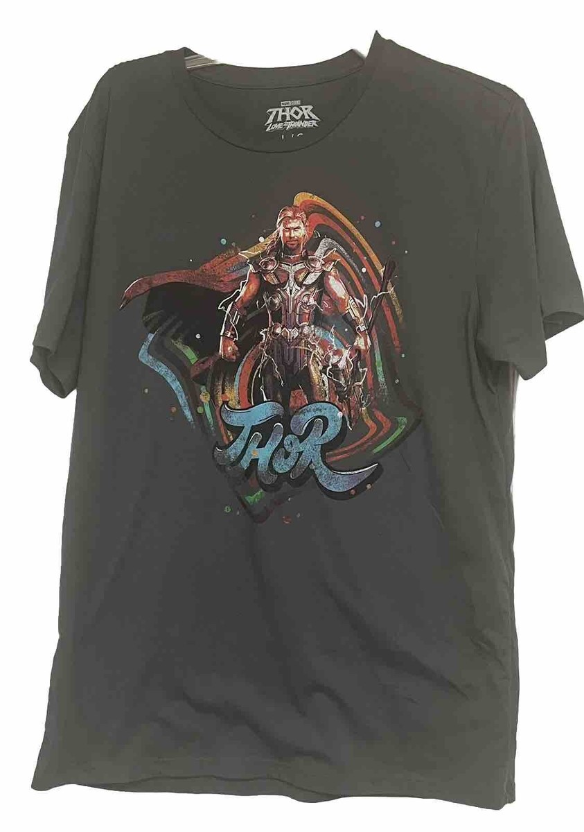 Vintage Thor Y2K  Shirt L/G Comic Shirt Marvel Avengers
