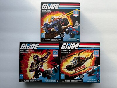 GI Joe Construction Set *3 sets* F.A.N.G.-Cycle-Ferret Hasbro 2020 ALL NEW