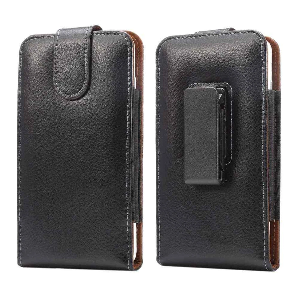 für LG SP200 Tribute Dynasty TD-LTE Gürteltasche Echtleder Holster Etui mit G... - Bild 4 von 4