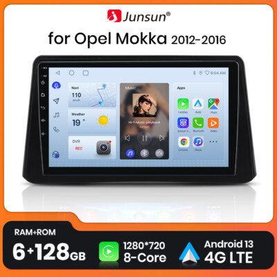 6G+128GB Für Opel Mokka X 2012-2016 Android 13 Autoradio Navi WIFI CarPlay DAB+ 