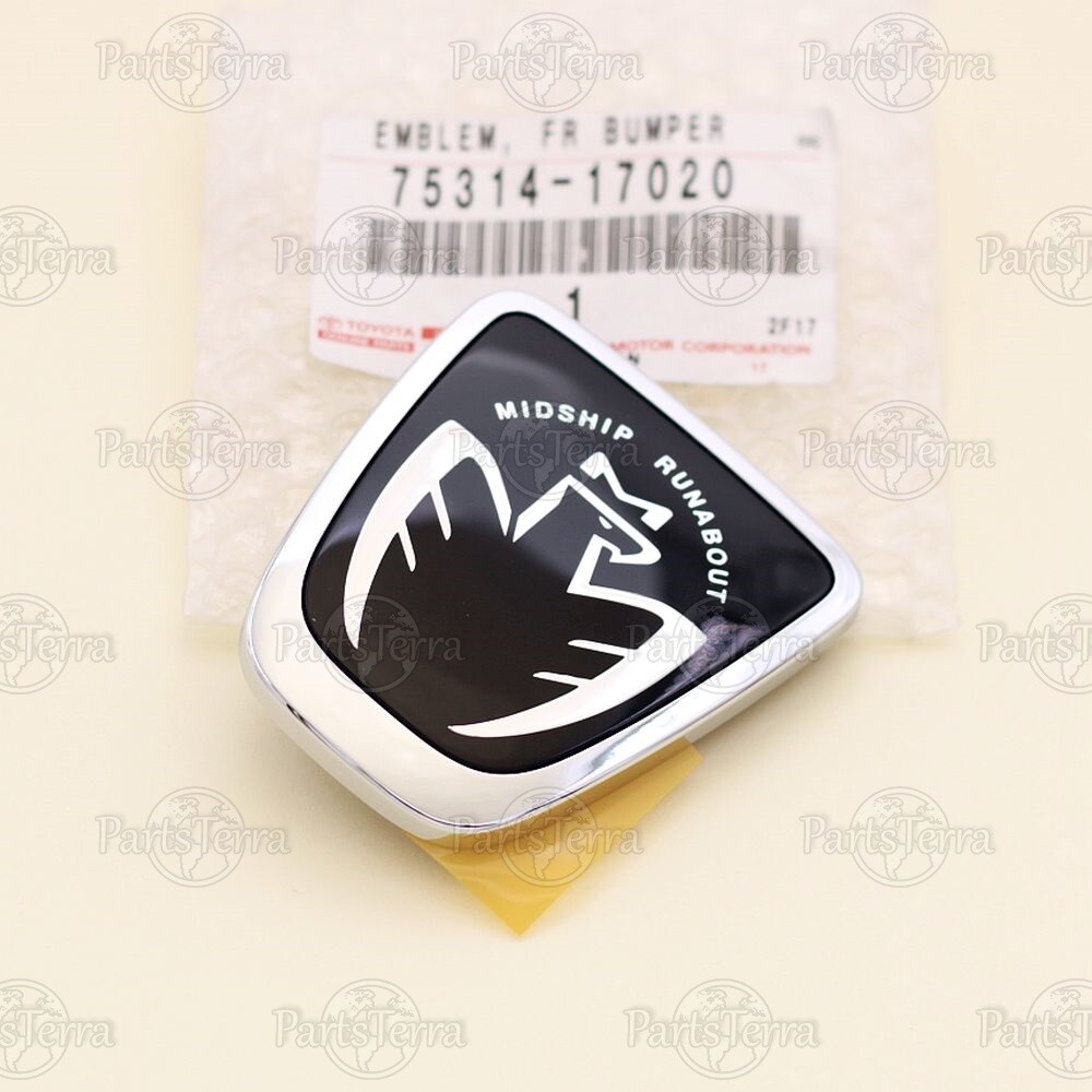 Genuine JDM Toyota Front Bumper MIDSHIP RUNABOUT Black Emblem MR2