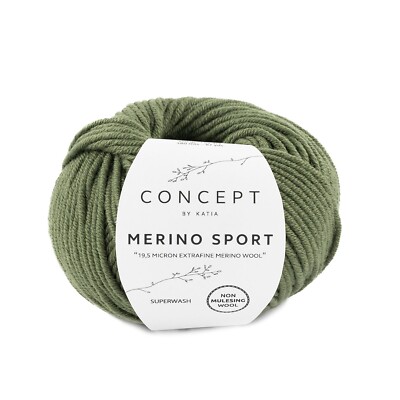 MERINO SPORT - CONCEPT von Katia - VERDE MILITAR (53) - 50 g / ca. 80 m Wolle