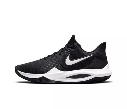 Nike Precision V 5 Basketball Shoes Sneakers Size US 11.5 Black White CW3403 003
