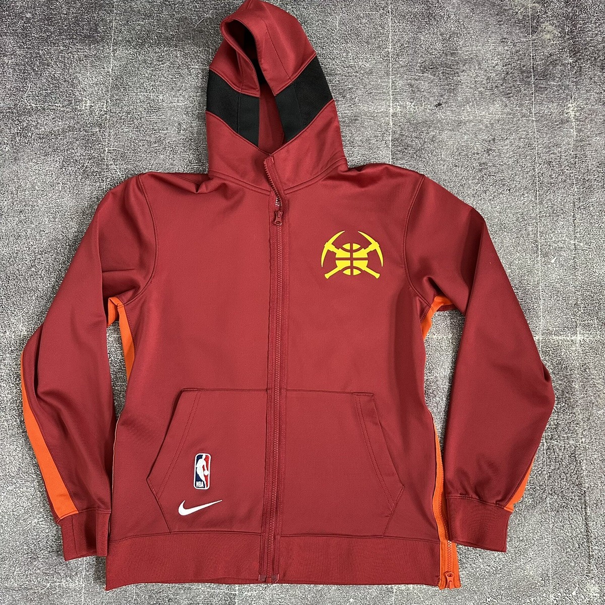 Men's Nike Denver Nuggets Red Rainbow Team Issued Warm Up Showtime