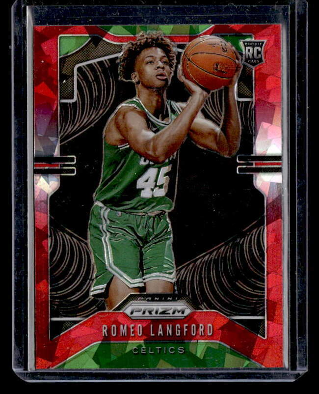 2019 Panini Prizm #260 Romeo Langford Red Ice Near Mint