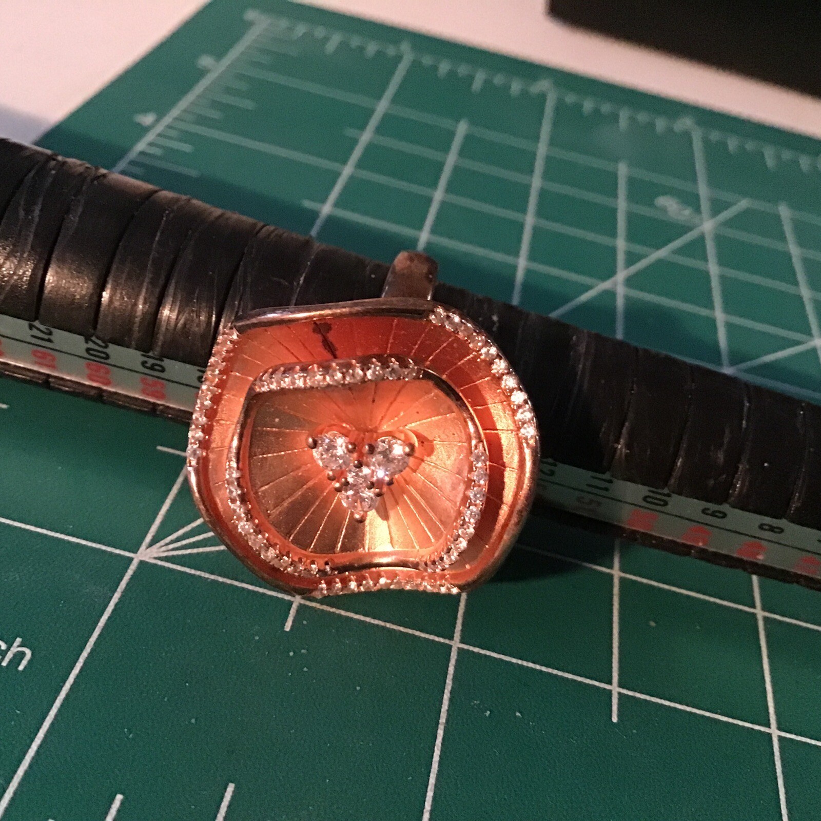 STERLING SILVER 925 STATEMENT SPLIT BAND LARGE FL… - image 6