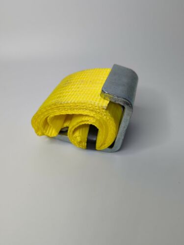US Cargo Control 4 Inch x 5 Foot Roll Off Container Winch Strap with Large Fl... - 第 1/10 張圖片