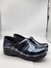 DANSKO XP Professional Patent Leather Multi-color Striped Clogs Size 41 10.5-11