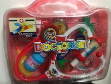 kids doctor play set pink case