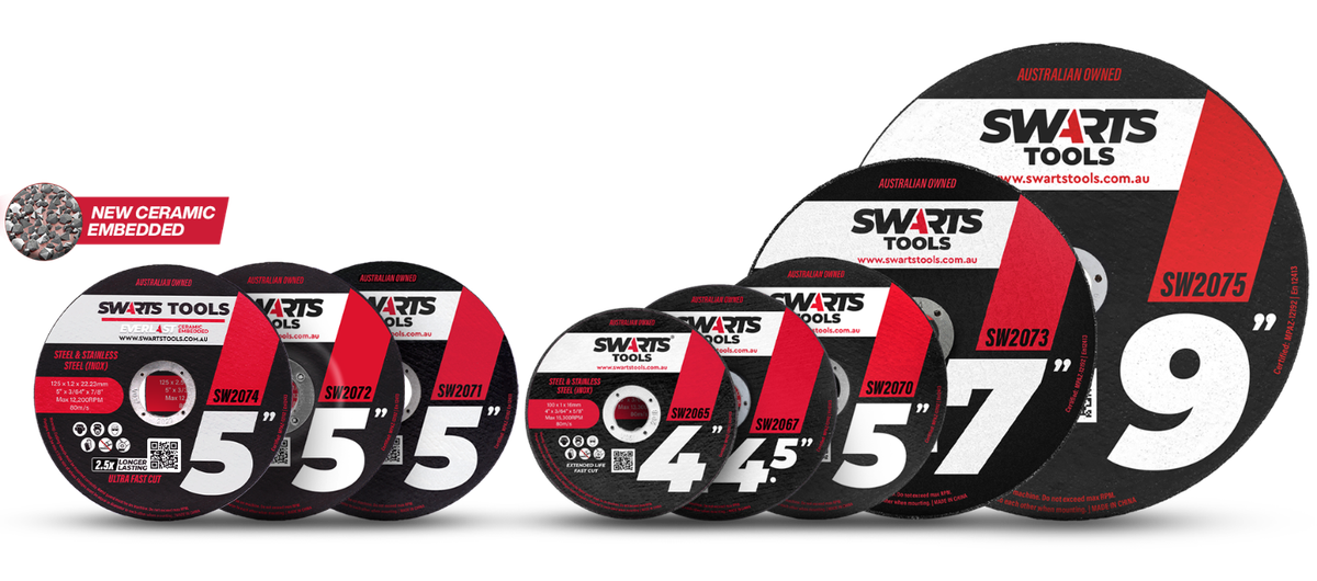 Swarts Tools Thin Cut-Off Wheels For Angle Grinders – Professional Grade For Metal