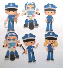3D UPick NEW Police K-9 Motorcycle Boy Girl Sport Scrapbook Card Embellishment