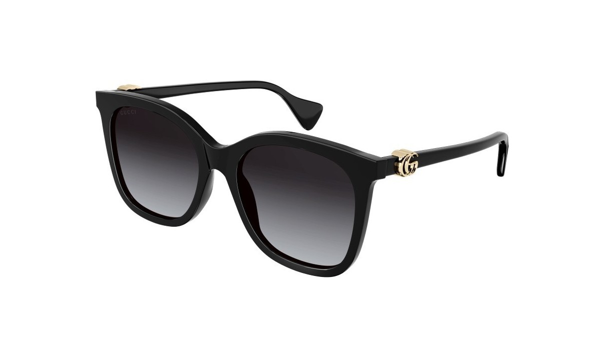 BRAND NEW GUCCI GG1071S 001 Black/Grey Women Sunglasses Gucci GG1071S 001 Shiny Black Sunglasses - eye-oo.com main image 2