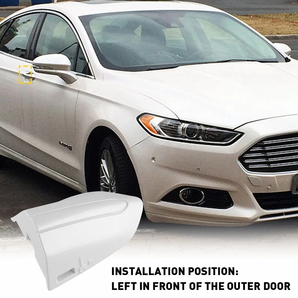 FOR FORD FUSION 2013-2020GE 2015-2021 DRIVER DOOR HANDLE KEY CAP-COVER-BEZEL - Image 2 of 4