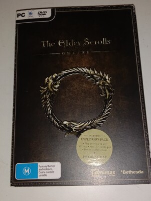The Elder Scrolls Online PC MAC Game 4 Disc & Flyers Code DVD Rom Explorer Pack