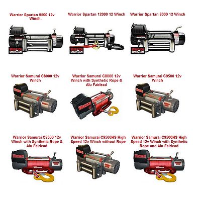 Verricello Warrior Samurai V2 9500lb 12v Con Corda Sintetica - Foto 4