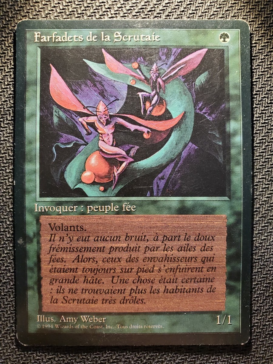 Italian Scryb Sprites Foreign Black Border FBB 4th Edition MTG