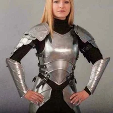 Lady Cuirass Costume Armor Medieval Knight Female Fantasy Costume steel Armor,