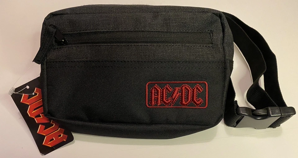 Riñonera negra con logotipo rojo bordado AC/DC NUEVA Foto 2 de 4