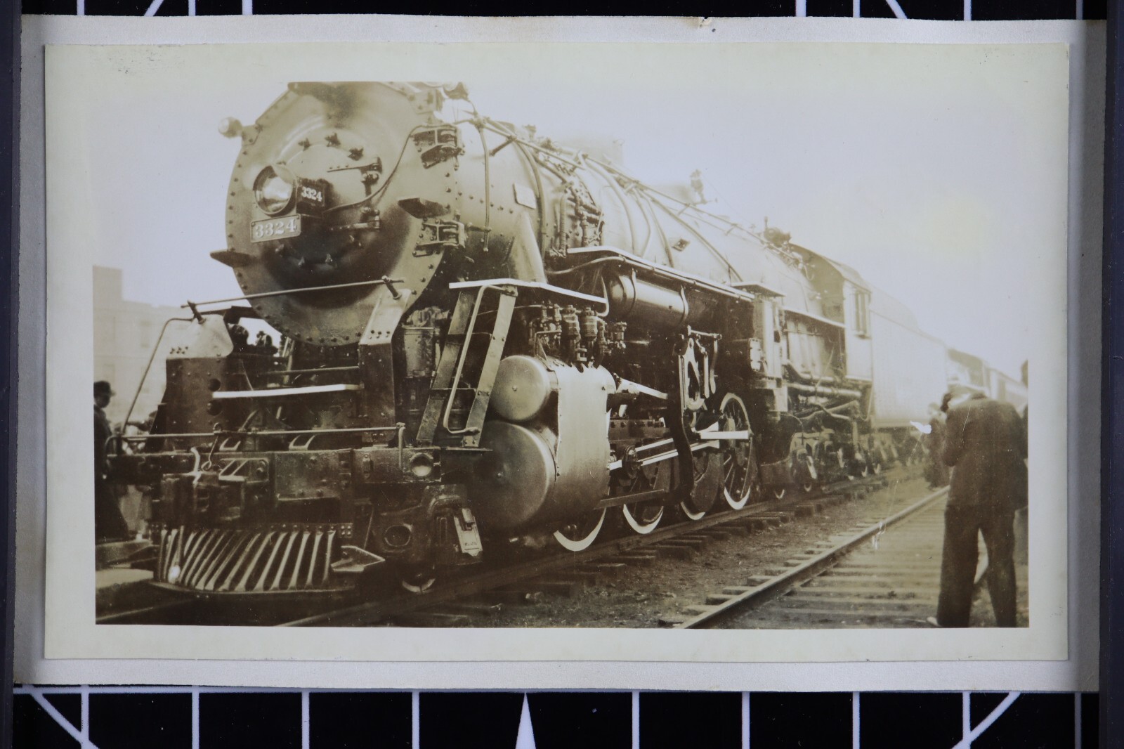 Vtg Train Photo 3324 Steam Engine Erie RR 284 Paterson NJ P00117 eBay
