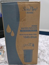 SimPure Whole House Water Filter Housing 10"x 4.5"Carbon Filter 1" NPT Port