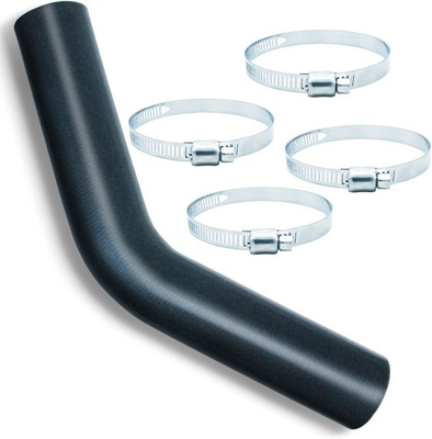 #ad Gasoline Fuel Filler Neck Hose 2 inches Inside 45 degree Reinforced Gas Black $26.59