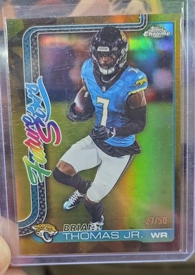 2025 Topps Chrome - Future Stars Brian Thomas Jr. #FS-4 Gold Refractor /50