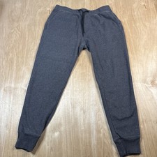 Abercrombie  Fitch Soft A F Fleece Jogger Sweatpants Black/Gray Size Large