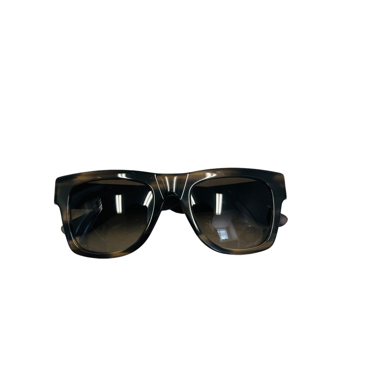 BOTTEGA VENETA Black Intrecciato Leather Havana Square  display picture 3