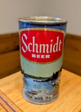 Beautiful Schmidt "Spearfishing" Flat Top Beer Can - Nice!!!