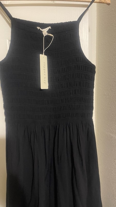Girls Linen Copper Key Dress Size Small (7)