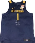 West Virginia Mountaineers Darian Devries Signed Nike Basketball Jersey Beckett