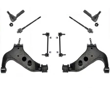 Front Lower Arms Ball Joints Links Tie Rods For Nissan Pathfinder 1996-2004
