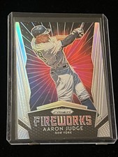 2018 Panini Prizm Fireworks Aaron Judge Silver Prizm New York Yankees