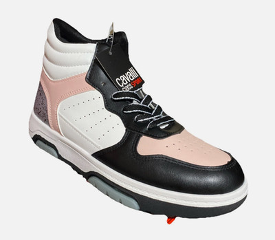 Women's Cavalli Class Sport Sneakers White/Pink/Black, MSRP$84.99. Sz 6.5