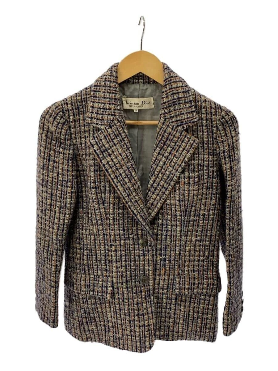 Giacca sartoriale Christian Dior M lana multicolore usata