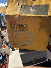 Kodak Instamatic M50 Super 8 Movie Projector Original Box For Parts Or Repair