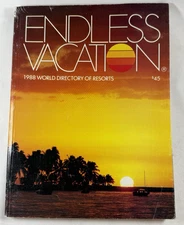 Vintage RCI 1988 World Directory of Resorts Book,  Endless Vacation, 464 Pages