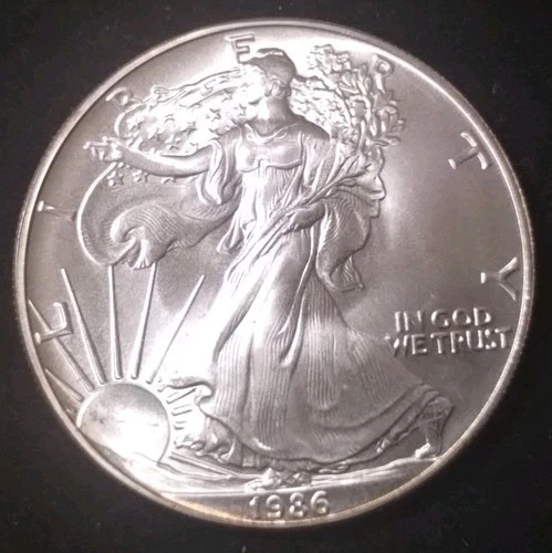 1986 1oz American Silver Eagle .999 First Year