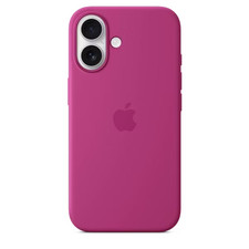 Apple Silicone Case with MagSafe for iPhone 16 - Fuchsia Pink NEW