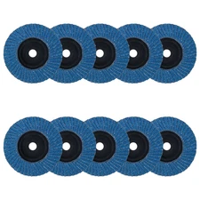 3 x 3/8 Inch Flap Disc for Angle Grinder, 80 Grit Flap Wheel for General Purpose