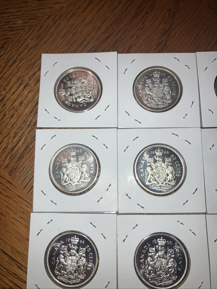 Canada 1966 Silver Half Dollar Lot Of 20 BUNC - Image 2 of 4