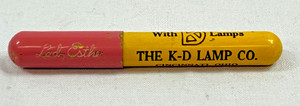 Vintage Pen Shaped Cigarette Lighter Advertising THE K-D LAMP CO.