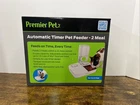 Premier Pet Automatic Timer Pet Feeder 2 Meal 24HR Tamper Resistant Cat Dog Dish