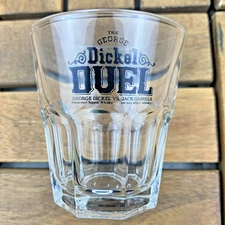 The George Dickel Duel vs Jack Daniels TENNESSEE Sipping Whiskey Glass Black One