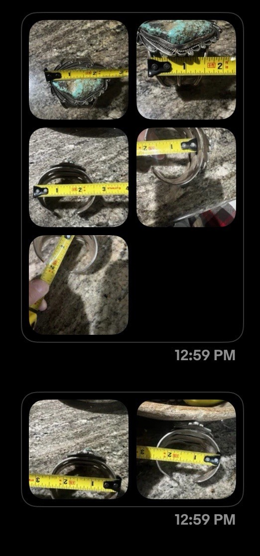 Vintage Turquoise Royston Green Native American C… - image 6