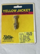 YELLOW JACKET 19125 Quick COUPLER With Depressor 1/8”
